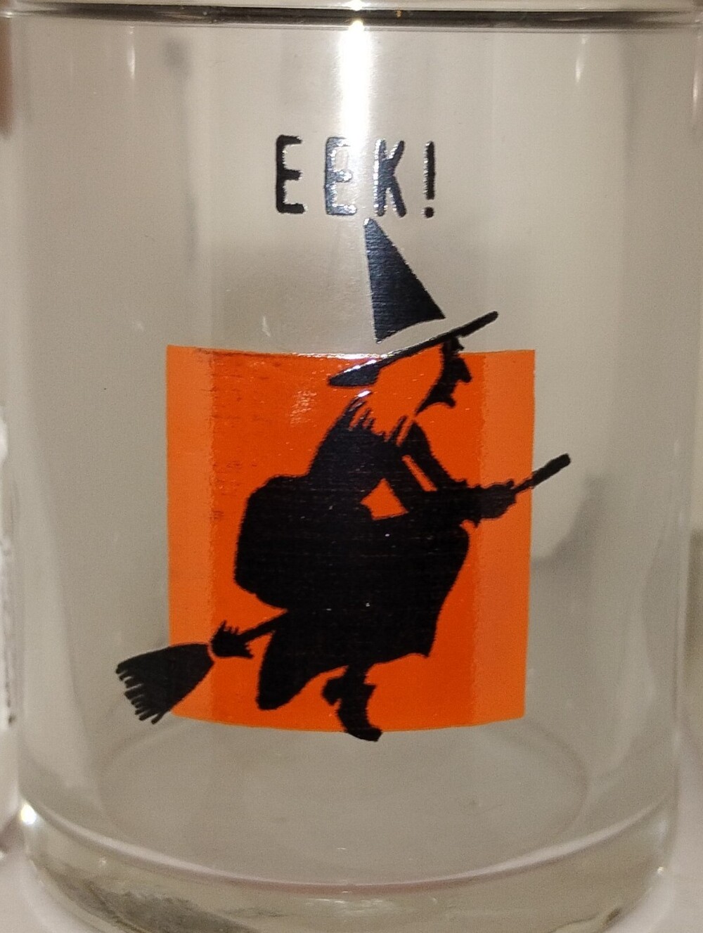 Halloween Witch Shot Glass - Orange and Black Design *3 for $10*